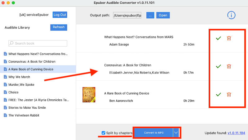 convert audible to mp3 successfully