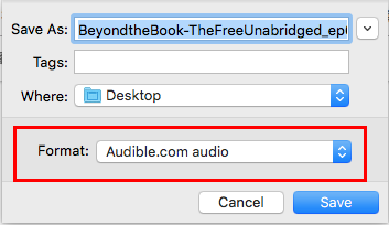 where are audible books stored on Mac