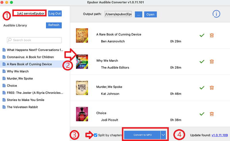 convert audible into mp3 with chapters