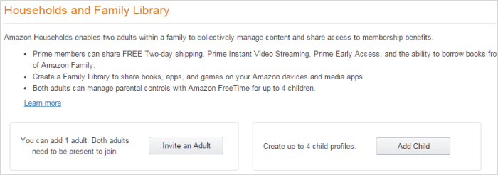 share Kindle books with Kindle family library